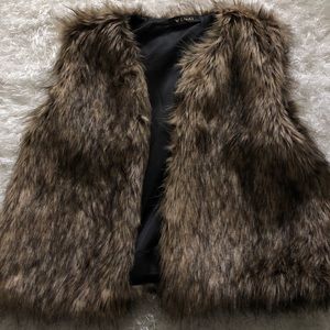 Faux fur vest